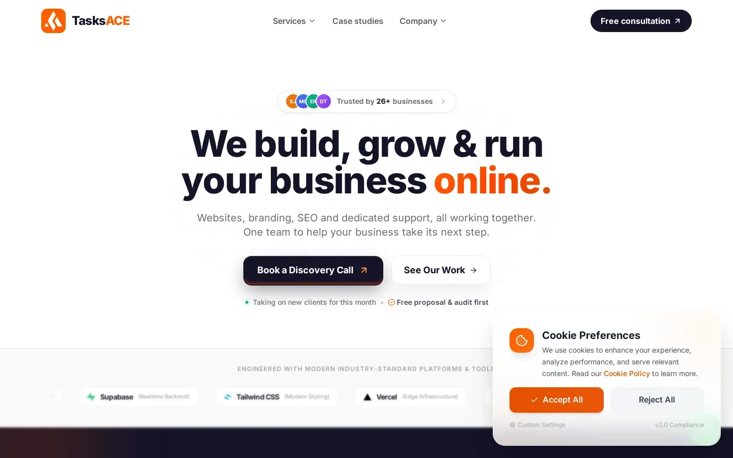 TasksACE live site preview